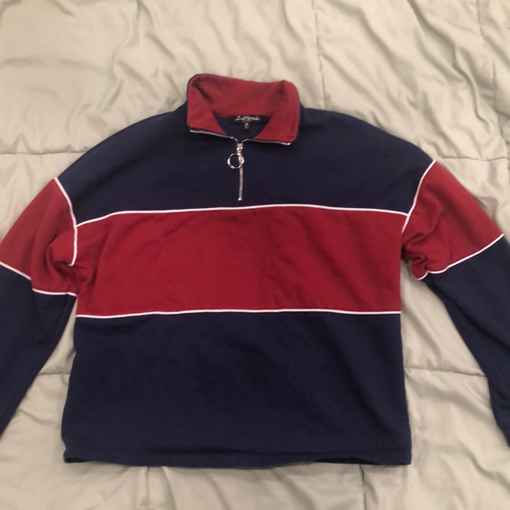 Mixed Threads Semi-Cropped Sweatshirt
